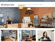 Tablet Screenshot of anthonyssalon.com